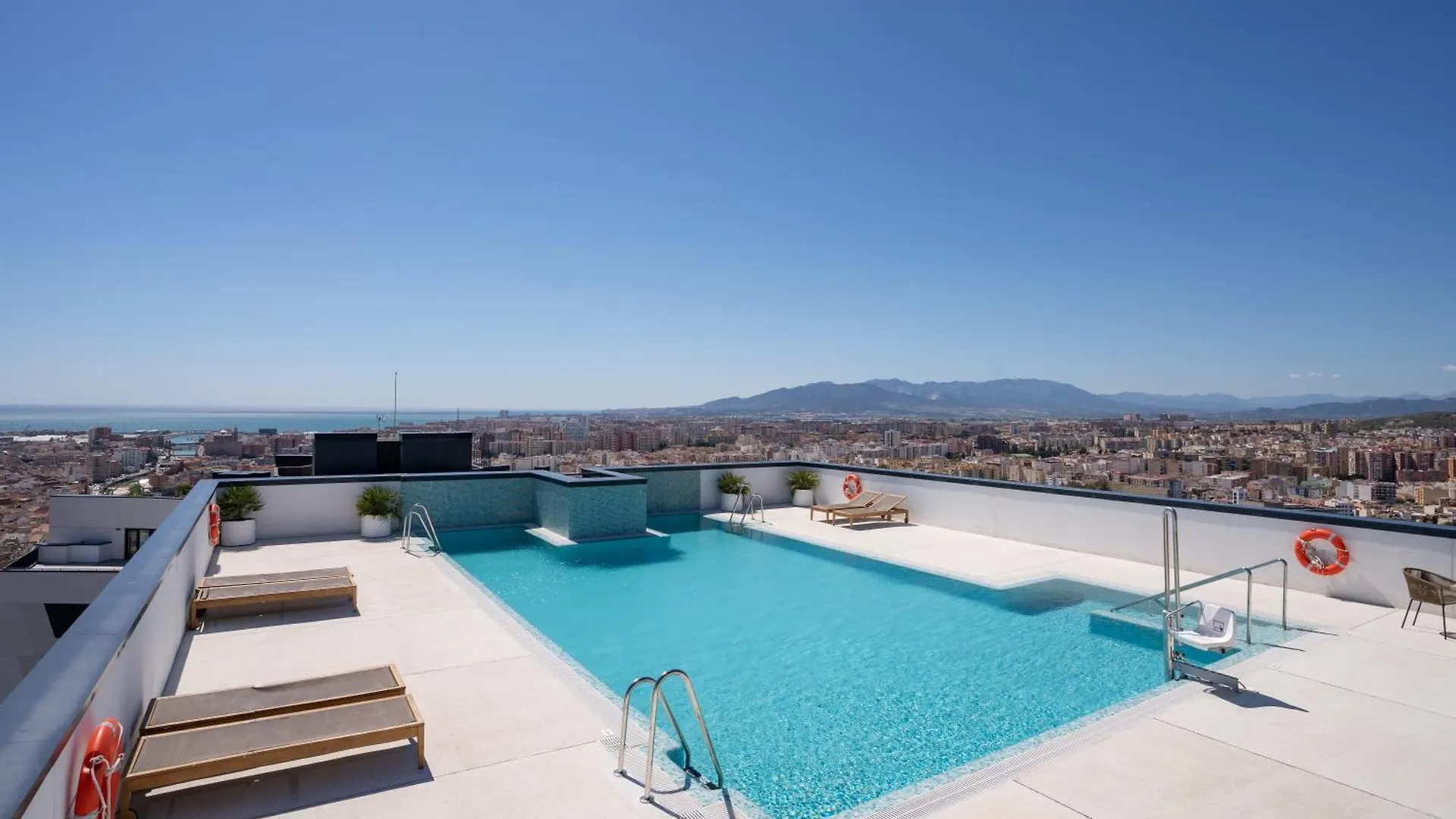 מאלגה Sky View Design And Relax Top View With Free Parking